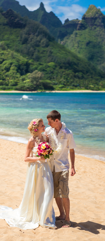 kauai photographers wedding kee haena